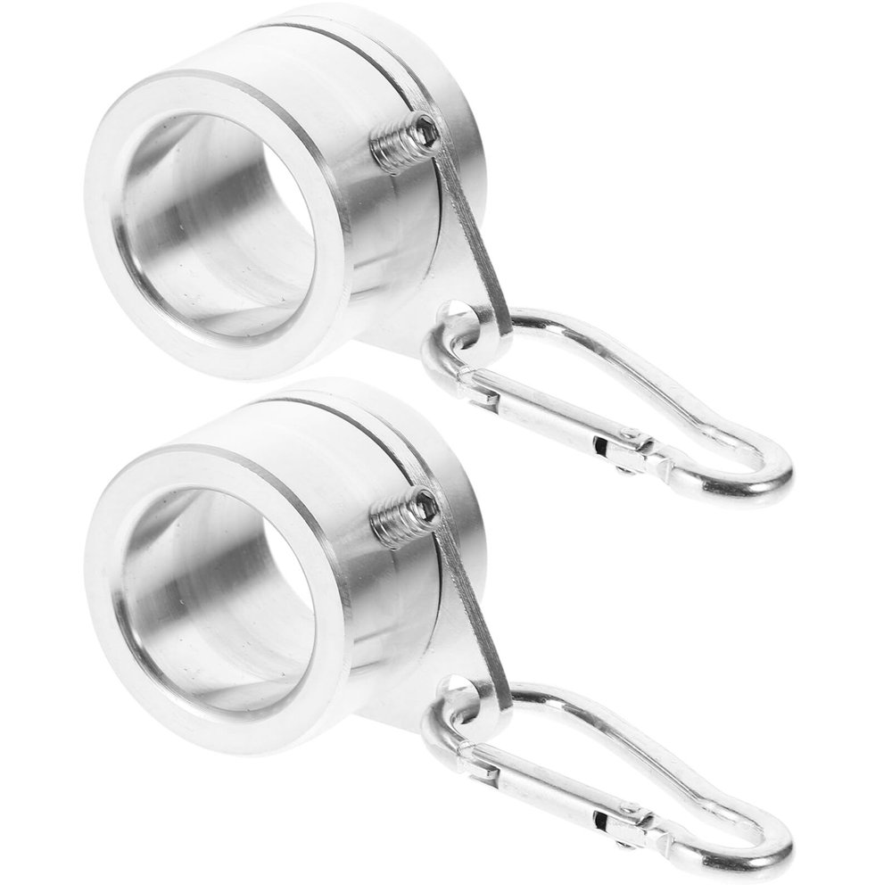 Yardwe 4-Piece Aluminum Alloy Flagpole Rings, Rotating Mounting Rings for Easy Use, Preventing Wrapping and Ensuring Smooth Flag Movement
