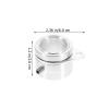Yardwe 4-Piece Aluminum Alloy Flagpole Rings, Rotating Mounting Rings for Easy Use, Preventing Wrapping and Ensuring Smooth Flag Movement view 2