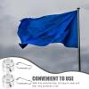 Yardwe 4-Piece Aluminum Alloy Flagpole Rings, Rotating Mounting Rings for Easy Use, Preventing Wrapping and Ensuring Smooth Flag Movement view 3