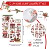 Lincia 10-Sheet Christmas Transfer Stickers for Crafts and Furniture, Snowman, Vintage Reindeer and Gnome, 15 x 30 cm (Casual) view 3