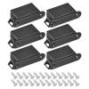 QUARKZMAN 6-Pack Magnetic Cabinet Door Catches, Stainless Steel, Black view 1