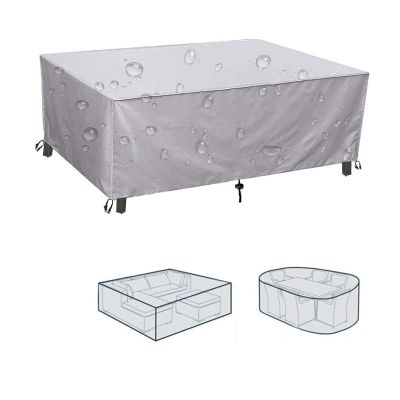 LSYALUCK Patio Furniture Cover, 600D Oxford Fabric, Waterproof, Windproof, UV-Resistant, 170 x 80 x 70 cm