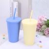 QUARKZMAN 15 oz Insulated Acrylic Tumbler with Lid and Straw, Candy Yellow view 4