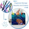 VAPOKF Turtle Swim in Sea Desk Pen Holder, 2 Compartments, Makeup Brush Organizer view 3