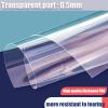 SDLLG Transparent PVC Tarpaulin, 600 g/m², Waterproof, H3 m × L4.4 m, White view 3