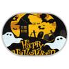 Happy Halloween Oval Door Mat, Plush Shaggy Small Area Rug, 16 x 24 in, Soft Absorbent, Washable, Non-Slip Floor Carpet view 2