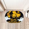 Happy Halloween Oval Door Mat, Plush Shaggy Small Area Rug, 16 x 24 in, Soft Absorbent, Washable, Non-Slip Floor Carpet view 3