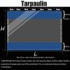 SDLLG Waterproof Blue PVC Tarp, 600 g, Transparent, 3.5 m × 4.2 m view 2