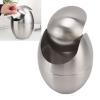 Stainless Steel Desktop Trash Can with Lid, Silver Wastebasket view 1
