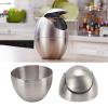 Stainless Steel Desktop Trash Can with Lid, Silver Wastebasket view 4