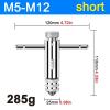 ByoBLu Adjustable Ratcheting Tap Wrench M3-M8, Extended M5-M12, Short M5-M12 view 2