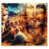 SMTDeco Stove Cover 65 × 60 cm, Jesus Sheep Orange view 1