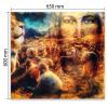 SMTDeco Stove Cover 65 × 60 cm, Jesus Sheep Orange view 2