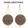 OPSREY Funny Leopard Print Christmas Ceramic Ornament view 3