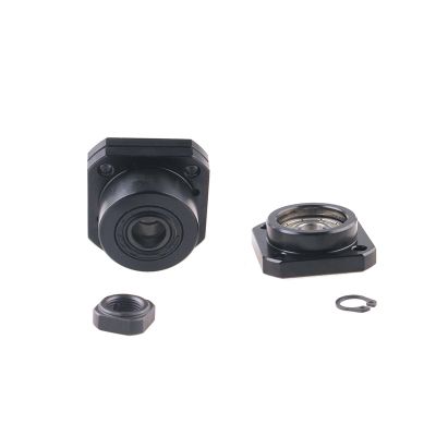 1 Set Fixed/Floating End Supports FKFF10/FKFF12/FKFF15/FKFF20/FKFF25/FKFF30 for SFU1204/1605 Ball Screws (FKFF12)