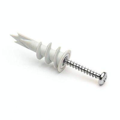 100 Redi Driva Wall Plugs (32 mm) with 4.0 x 40 mm Screws