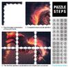 1000-Piece Adult Puzzle, Blazing Unicorn Cardboard Jigsaw Puzzle view 2