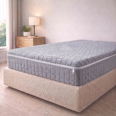 Degrees home Teide Mattress Protector with Zipper, 105 cm, Gray