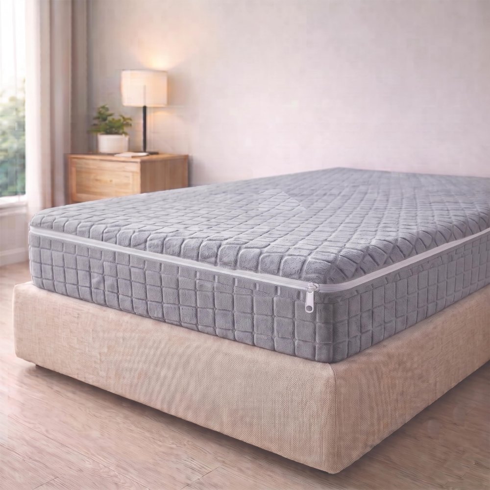 Degrees home Teide Mattress Protector with Zipper, 105 cm, Gray