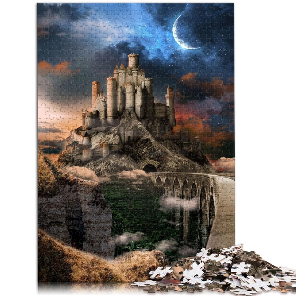 Medieval Castle Puzzle for Adults, 1,000 Pieces, Wooden Puzzle, 19.7 x 29.5 in
