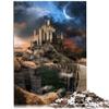 Medieval Castle Puzzle for Adults, 1,000 Pieces, Wooden Puzzle, 19.7 x 29.5 in view 1