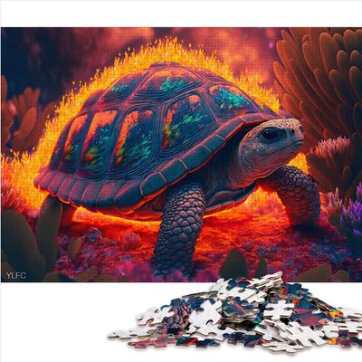 Turtle Fire Puzzle, 1,000-Piece Wooden Puzzle for Adults