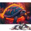 Turtle Fire Puzzle, 1,000-Piece Wooden Puzzle for Adults view 1