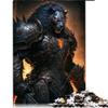 Adult Puzzle, 1,000 Pieces, Warrior Lion, Wooden Puzzle for Adults and Children, Gift Idea, 19.7 x 29.5 in view 1