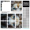 1000-Piece Puzzle for Kids, Fantasy Lion Warrior, Wooden Puzzle for Adults and Children, 19.7 x 29.5 Inches view 3