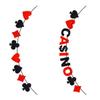 Poker Bunting Banner, 2 m, Felt, Poker Party Decoration view 1