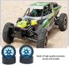 Wisoolkic 4-Pack 26.5 mm Racing Tires with Metal Rims for 1/28 Wltoys K969, Silver view 3
