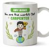 Mugffins Personalized Mug for a Carpenter - English - "You Are World's Best" - 11 oz / 330 ml view 1
