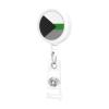 Demiromantic Pride Flag Retractable Badge Reel ID Card Holder view 2
