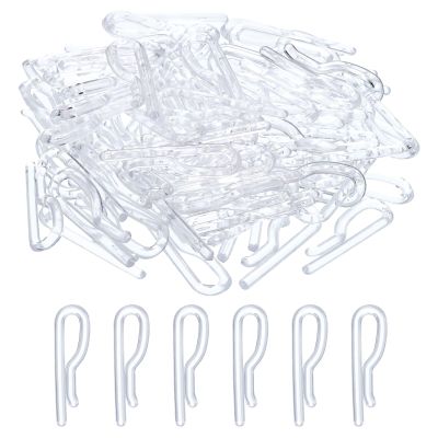 QUARKZMAN 100-Piece Durable Plastic Crocodile Clips, 1.42 in, Clear