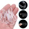 QUARKZMAN 100-Piece Durable Plastic Crocodile Clips, 1.42 in, Clear view 4