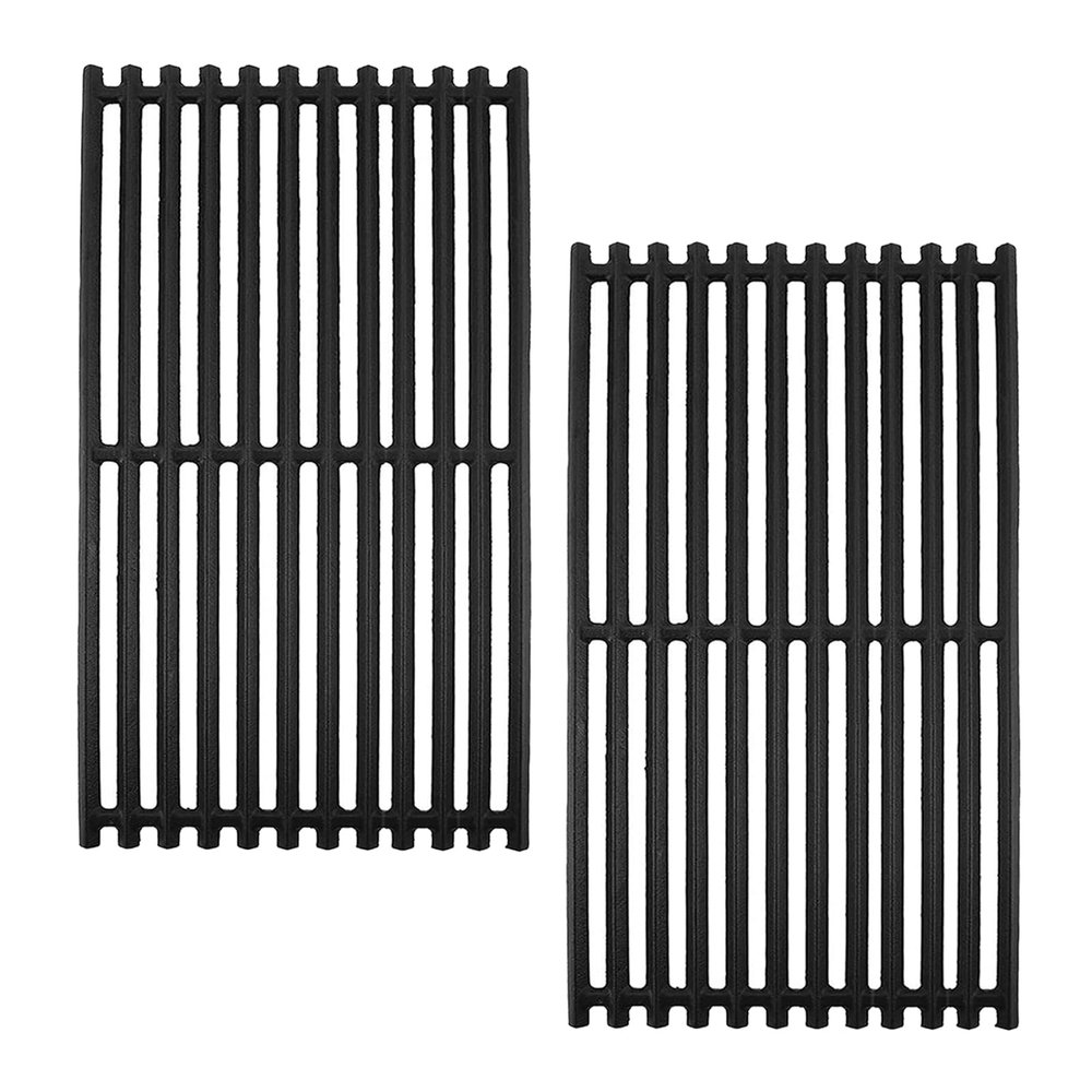 BQMAX Cast-Iron Grill Grates for Char-Broil TRU-Infrared 2-Burner Grills, 43 x 8 3/4 in