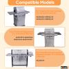 BQMAX Cast-Iron Grill Grates for Char-Broil TRU-Infrared 2-Burner Grills, 43 x 8 3/4 in view 2