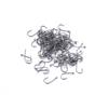 100 Carbon Steel Fishing Hooks, Perforated and Barbed view 1