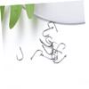 100 Carbon Steel Fishing Hooks, Perforated and Barbed view 2