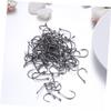 100 Carbon Steel Fishing Hooks, Perforated and Barbed view 3