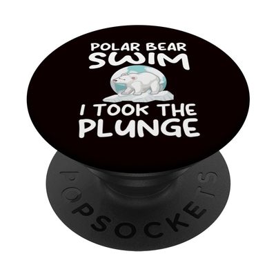 Polar Plunge - Polar Bear Swim - I Took the Plunge PopSockets PopGrip