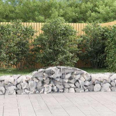 BaraSh Gabion with High Arch, 300 x 50 x 40/60 cm, Galvanized Iron
