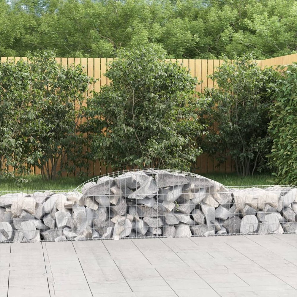 BaraSh Gabion with High Arch, 300 x 50 x 40/60 cm, Galvanized Iron