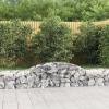 BaraSh Gabion with High Arch, 300 x 50 x 40/60 cm, Galvanized Iron view 1
