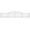 BaraSh Gabion with High Arch, 300 x 50 x 40/60 cm, Galvanized Iron view 3