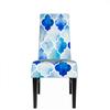 LaVami Dining Chair Cover with Moroccan Quatrefoil Design and Geometric Floral Pattern view 2