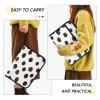 A4 Accordion File Folder with 13 Compartments and Zipper, Black/White Watercolor Dot view 4