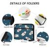 Accordion File Organizer with 13 Pockets, A4/Letter Size, Zipper, Cute Polar Bear view 3