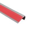 Sourcing Map 1-Piece Vinyl Stair Nosing, Non-Slip Stair Edge Protector, 1 m, Red & Gray view 1