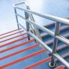 Sourcing Map 1-Piece Vinyl Stair Nosing, Non-Slip Stair Edge Protector, 1 m, Red & Gray view 4